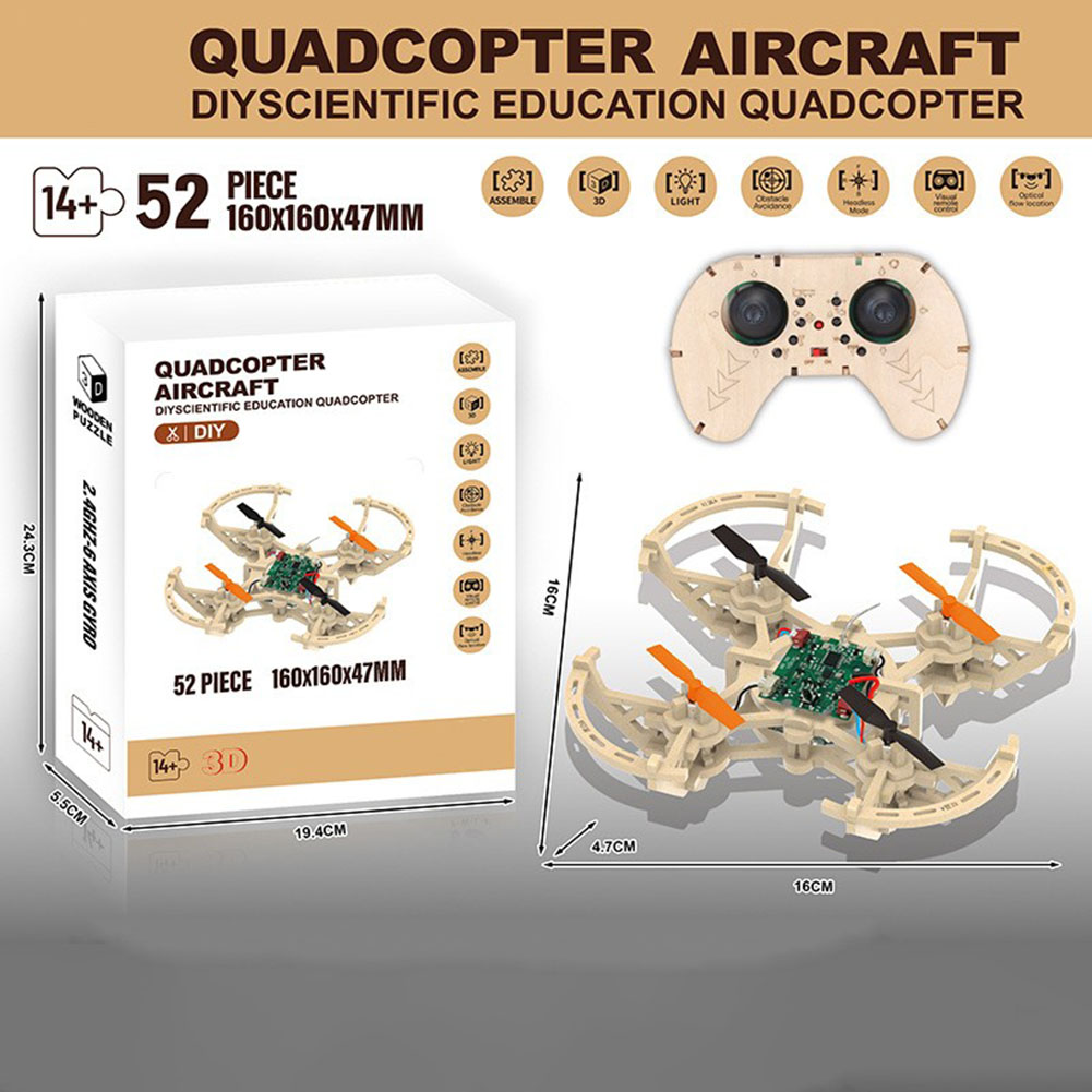 RC Wooden Drones Model Kit 3 S - Drone Kit Octocopter review and price